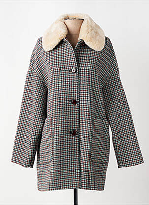Ilgas paltas tiesi kirpimas be gobtuvų pilka TRENCH & COAT moteris