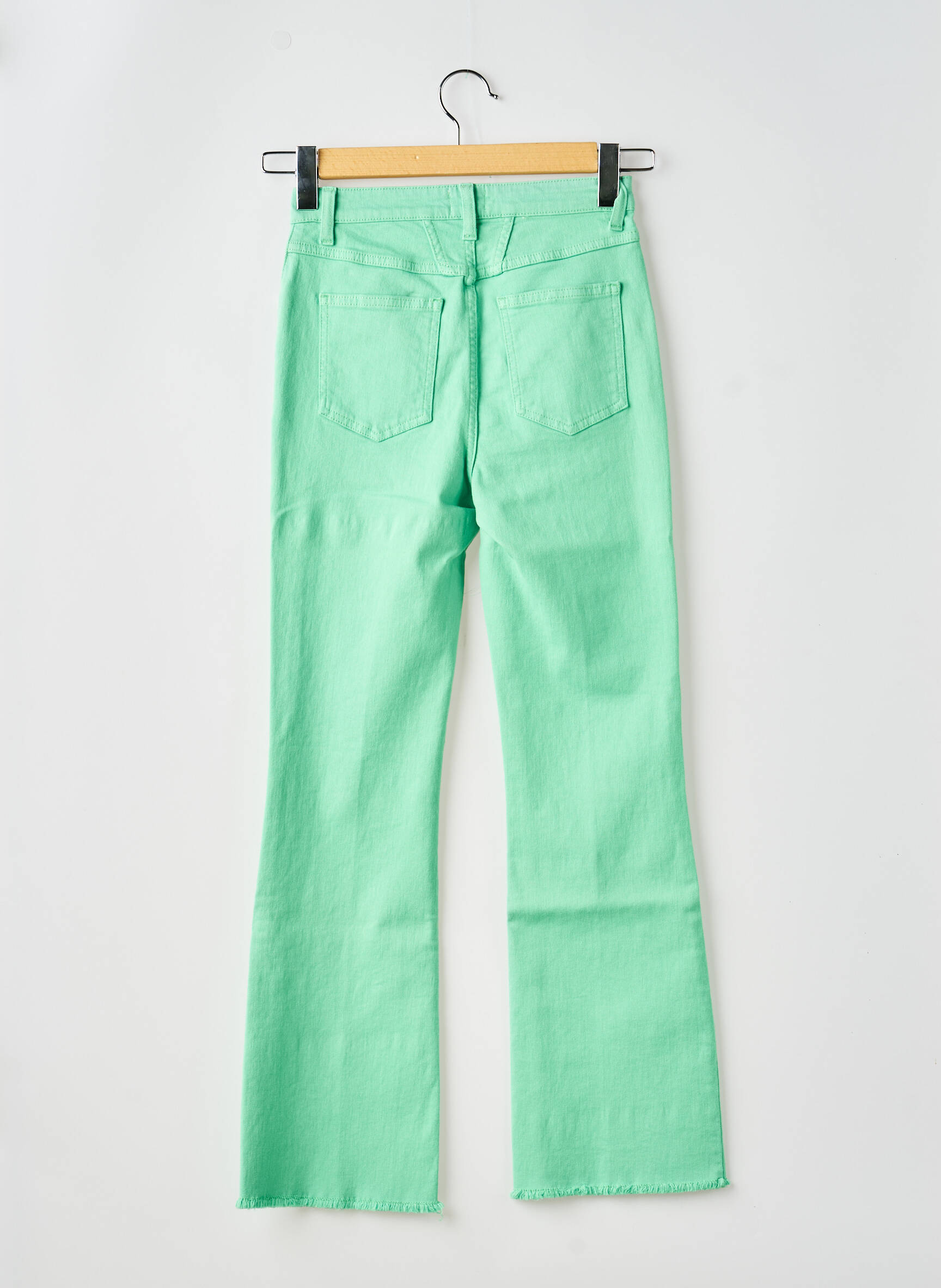 Bootcut džinsai aukšta talija aukšta talija žalias CLOSED moteris