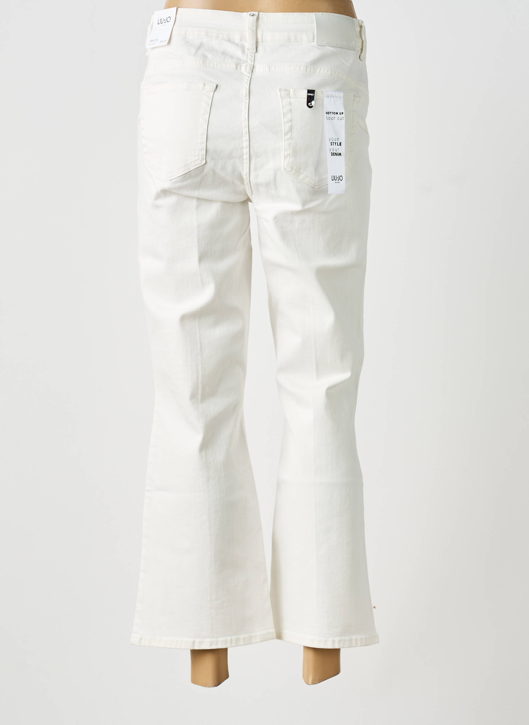 Bootcut džinsai normala dydis normala dydis baltas LIU JO moteris