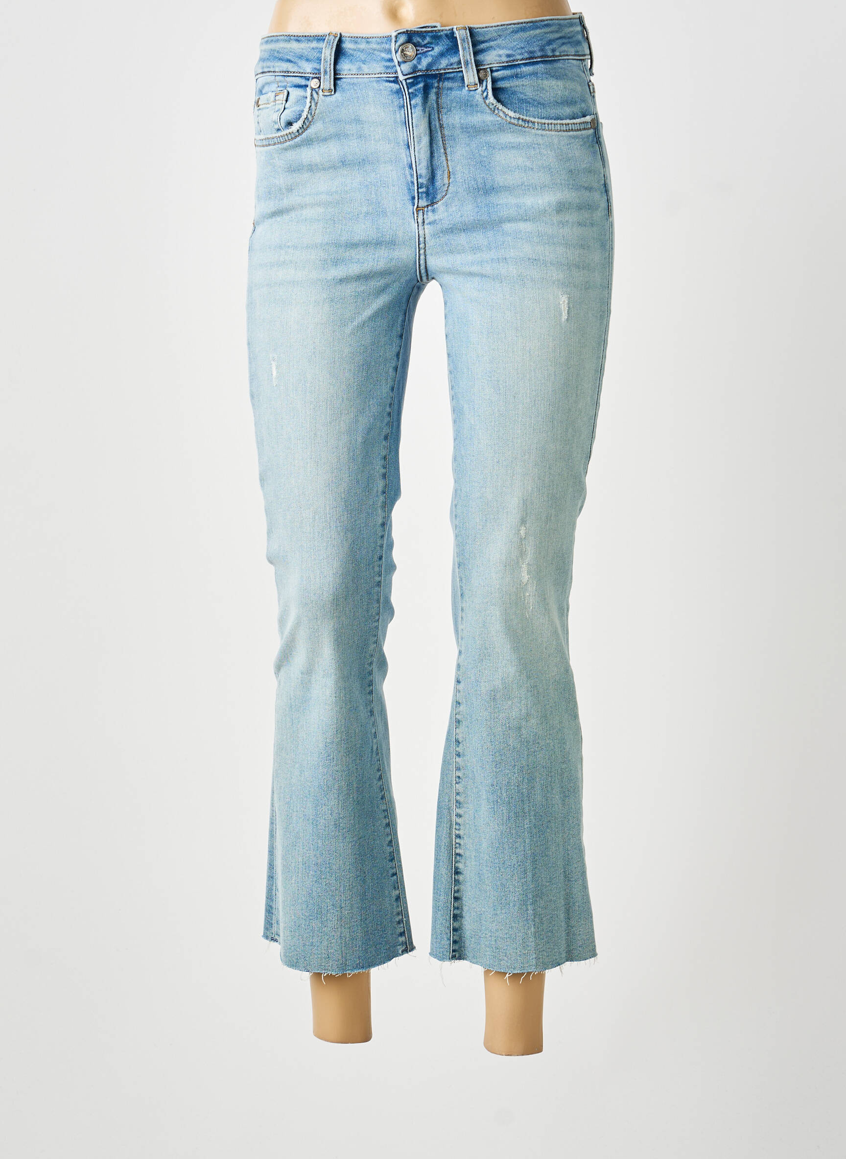 Bootcut džinsai aukšta talija aukšta talija mėlyna LIU JO moteris
