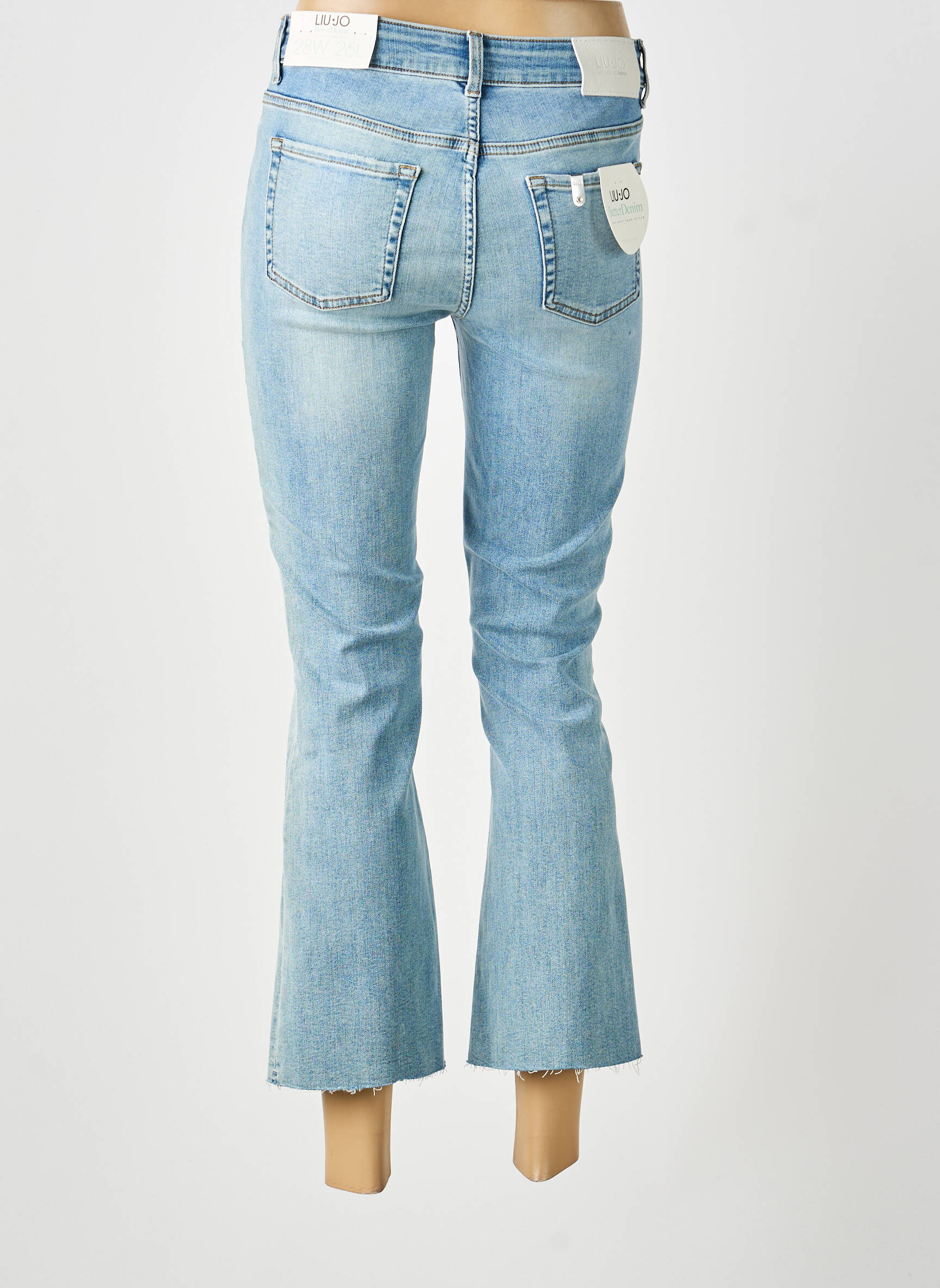 Bootcut džinsai aukšta talija aukšta talija mėlyna LIU JO moteris