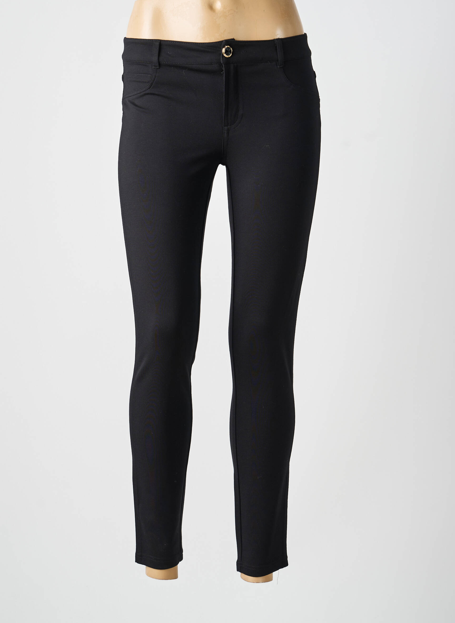Jegging jersey audinys normala dydis juodas GUESS moteris