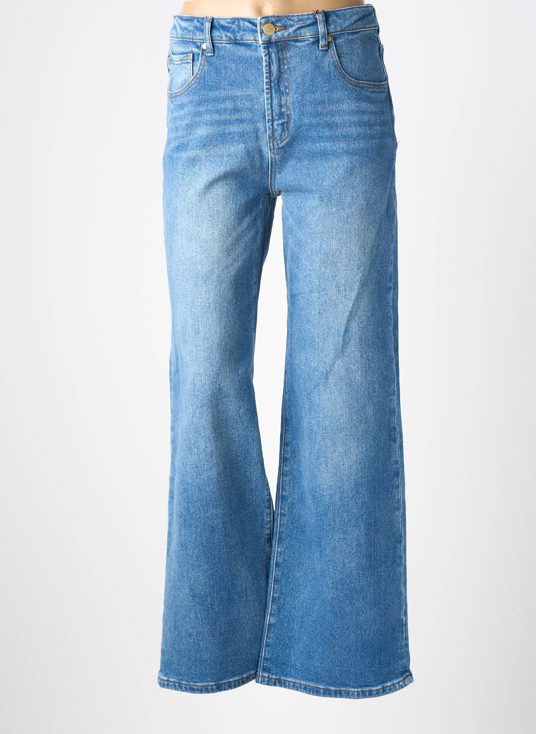 Flare tipo džinsai tamprumas normala dydis mėlyna LA PETITE ETOILE moteris