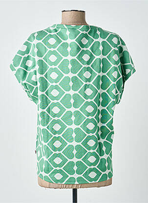 Mikroskopas tamprumas trumpas rankovės žalias BLUTSGESCHWISTER moteris