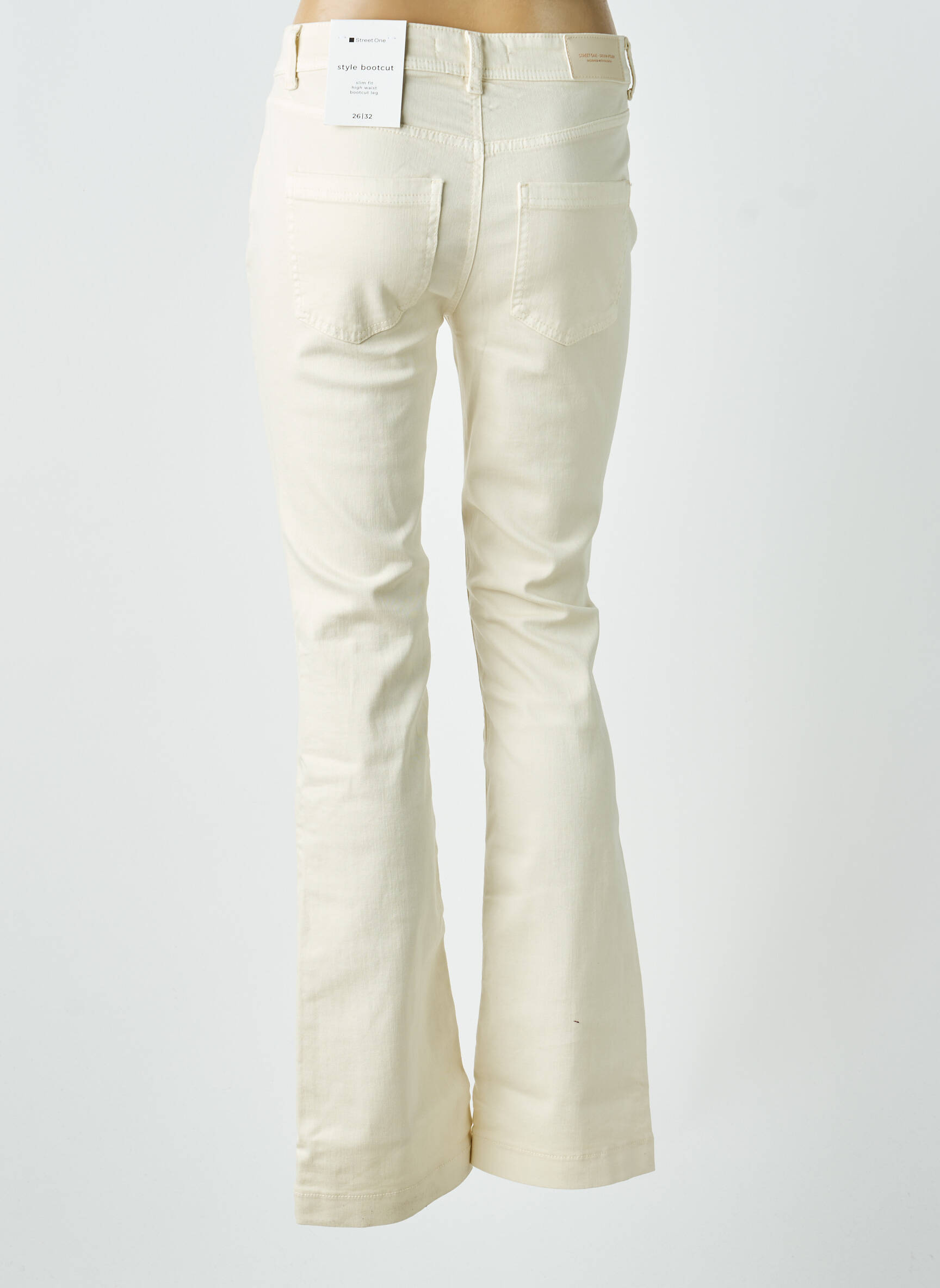 Bootcut džinsai aukšta talija aukšta talija bežinis STREET ONE moteris