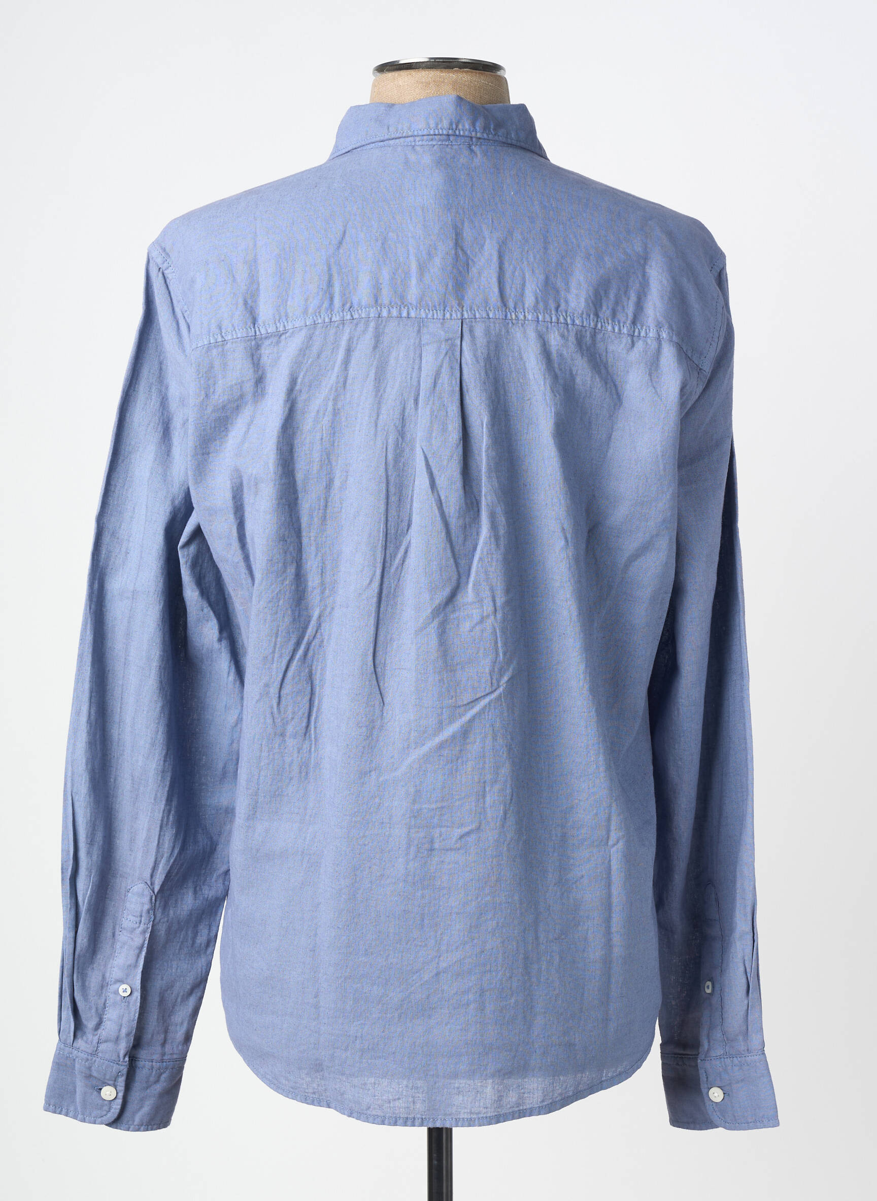Ilgomis rankovėmis marškinys centrinė iškirptė mėlyna PEPE JEANS vyras