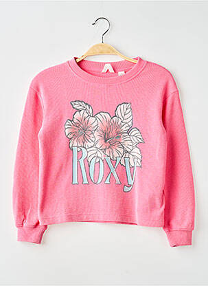 Mikroskopas floqué serigrafija ilgos rankovės rožinė ROXY mergina