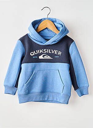 Megztinis tiesi kirpimas ilgos rankovės mėlyna QUIKSILVER berniukas