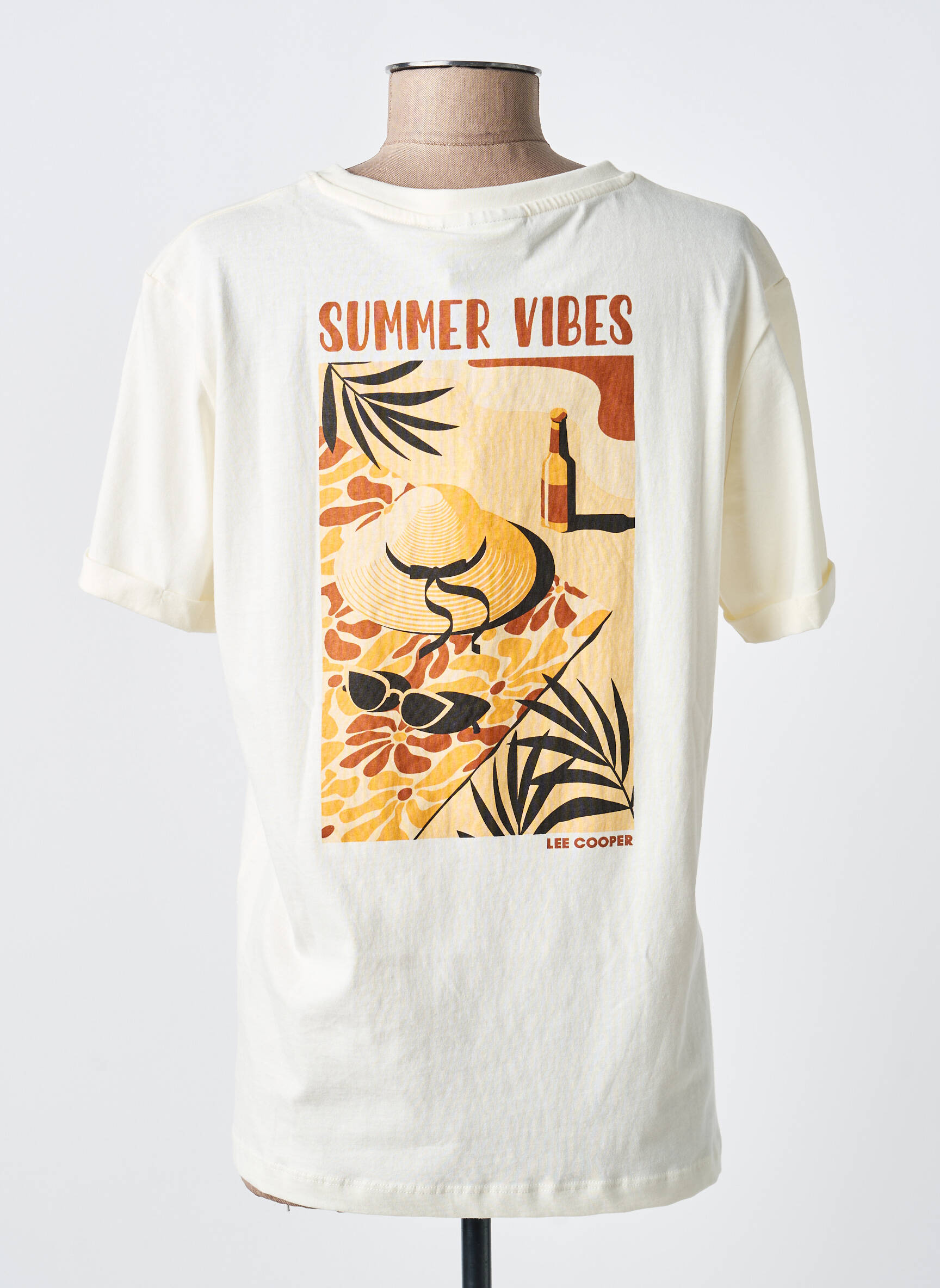 T-marškinys floqué serigrafija trumpas rankovės bežinis LEE COOPER moteris