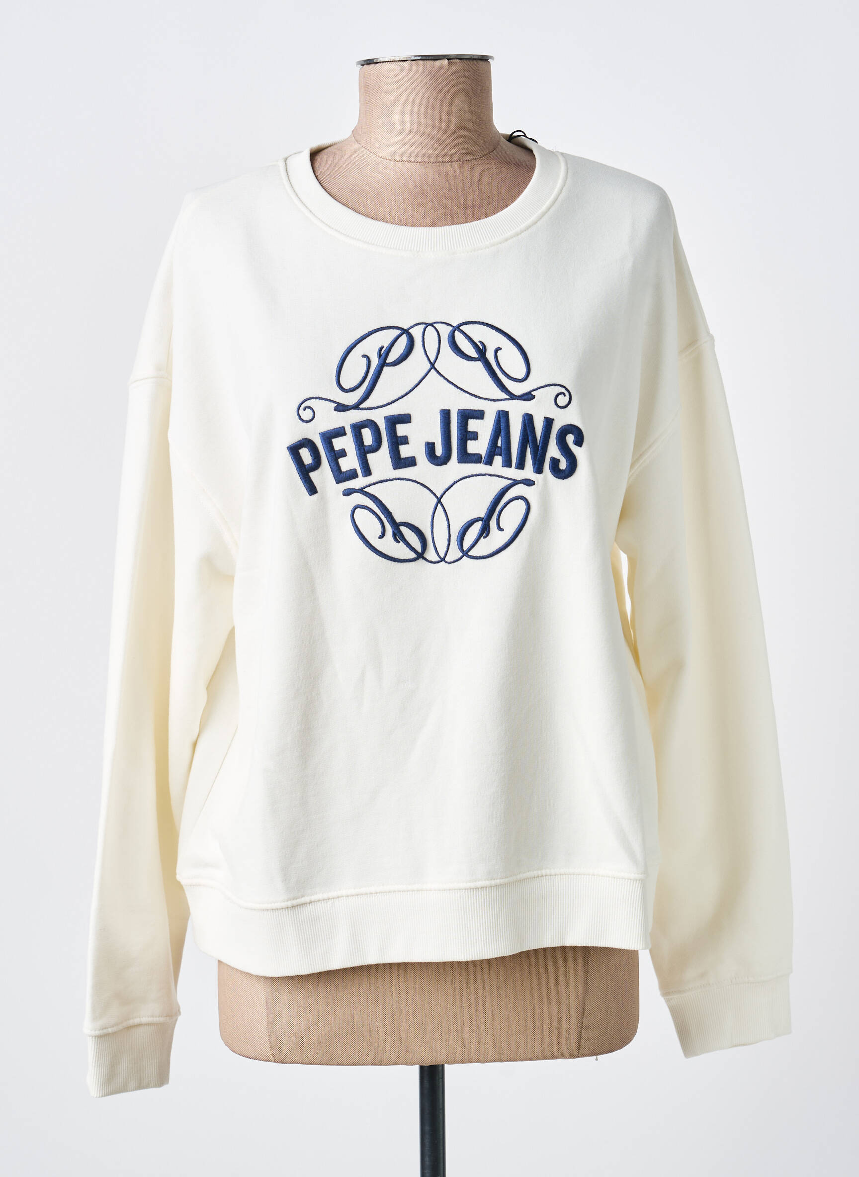Mikroskopas siuvinėjimas baltas PEPE JEANS moteris