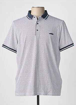 Polo jersey audinys trumpas rankovės mėlyna DELAHAYE vyras