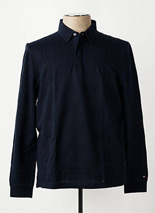 Polo ilgos rankovės ilgos rankovės mėlyna TOMMY HILFIGER vyras