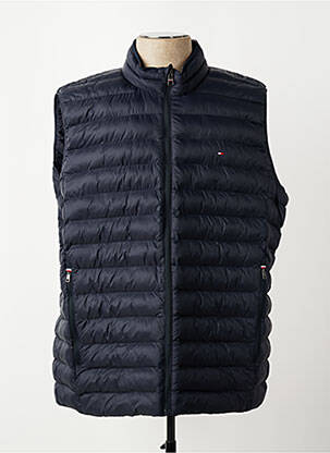Pūkinė striukė priekinis užtrauktukas be gobtuvų mėlyna TOMMY HILFIGER vyras