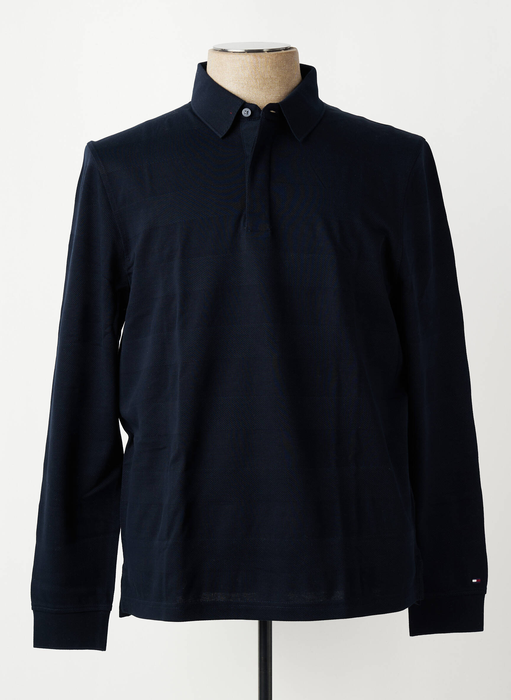 Polo ilgos rankovės ilgos rankovės mėlyna TOMMY HILFIGER vyras