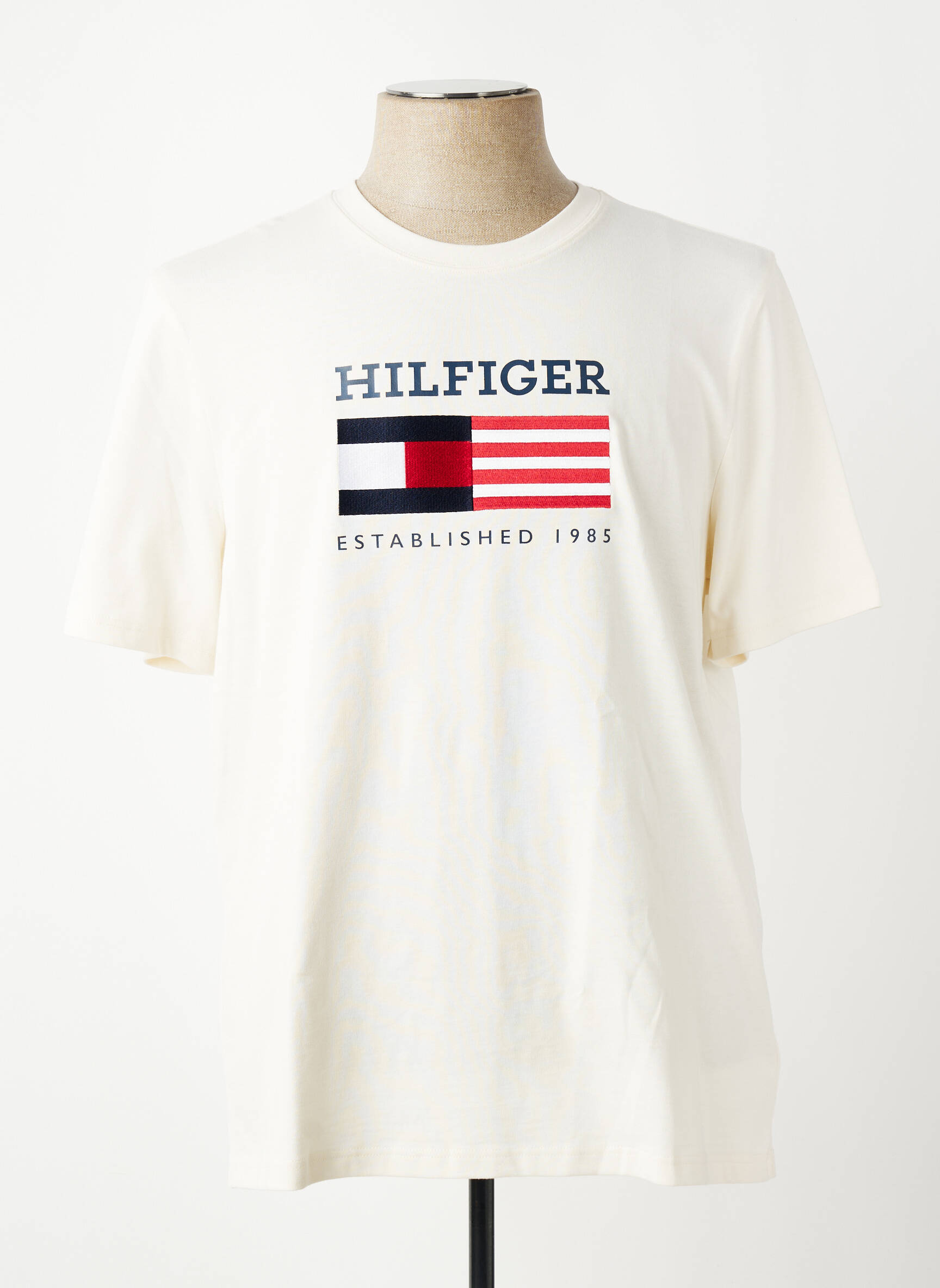 T-marškinys siuvinėjimas trumpas rankovės bežinis TOMMY HILFIGER vyras