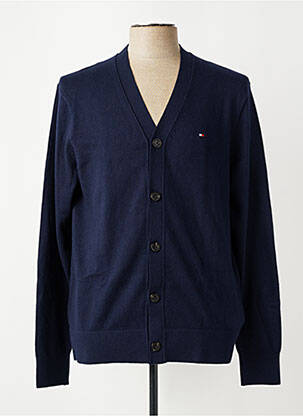 Ilgų rankovių liemenė priekinė mygtukų uždarymo sistema mėlyna TOMMY HILFIGER moteris