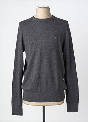 Megztinis tamprumas ilgos rankovės pilka TOMMY HILFIGER vyras