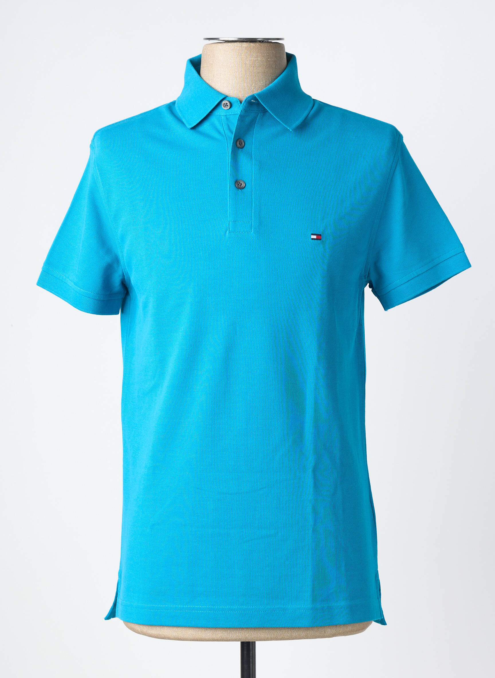 Polo tamprumas trumpas rankovės mėlyna TOMMY HILFIGER vyras