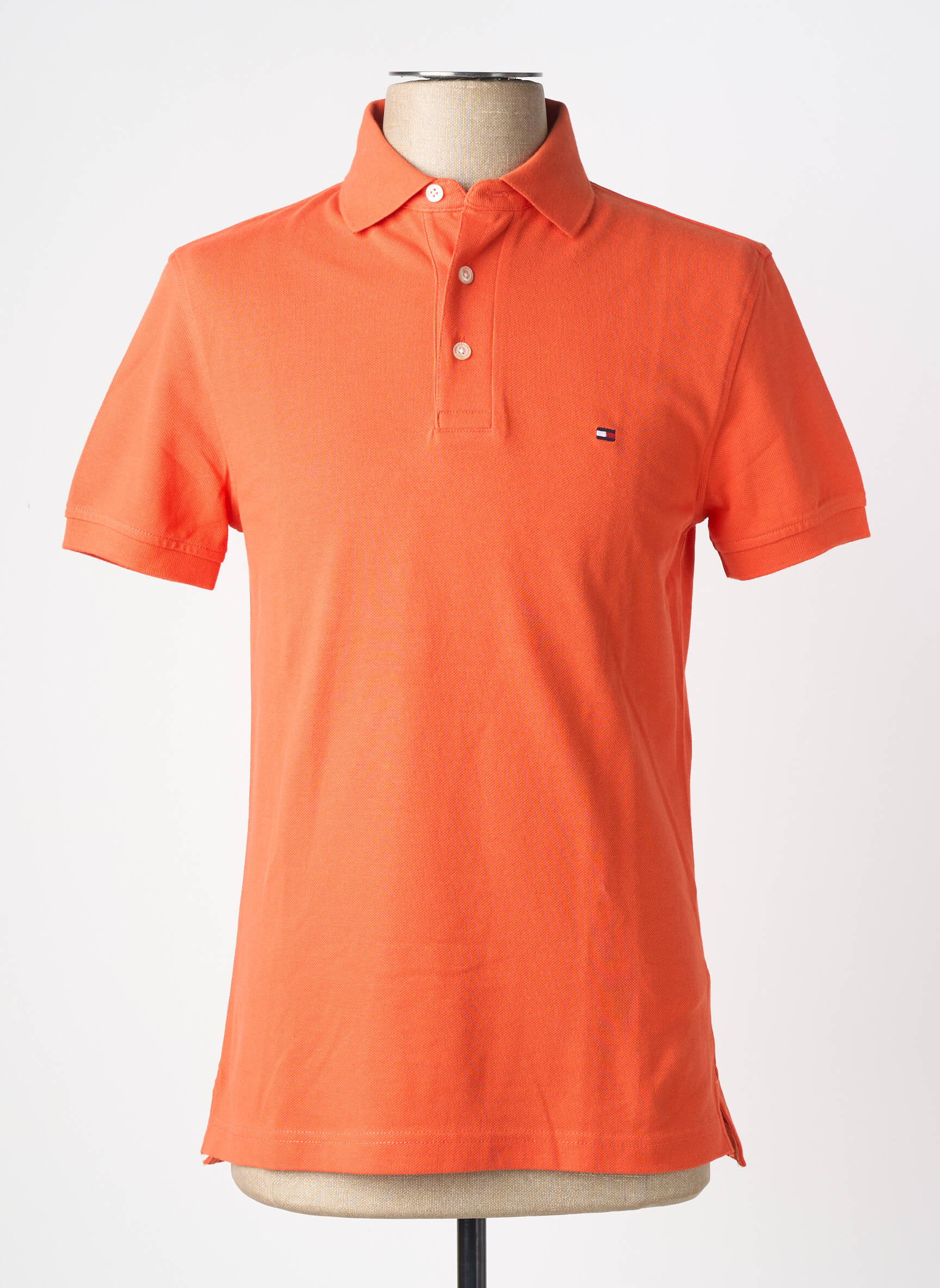 Polo tamprumas trumpas rankovės oranžinė TOMMY HILFIGER vyras
