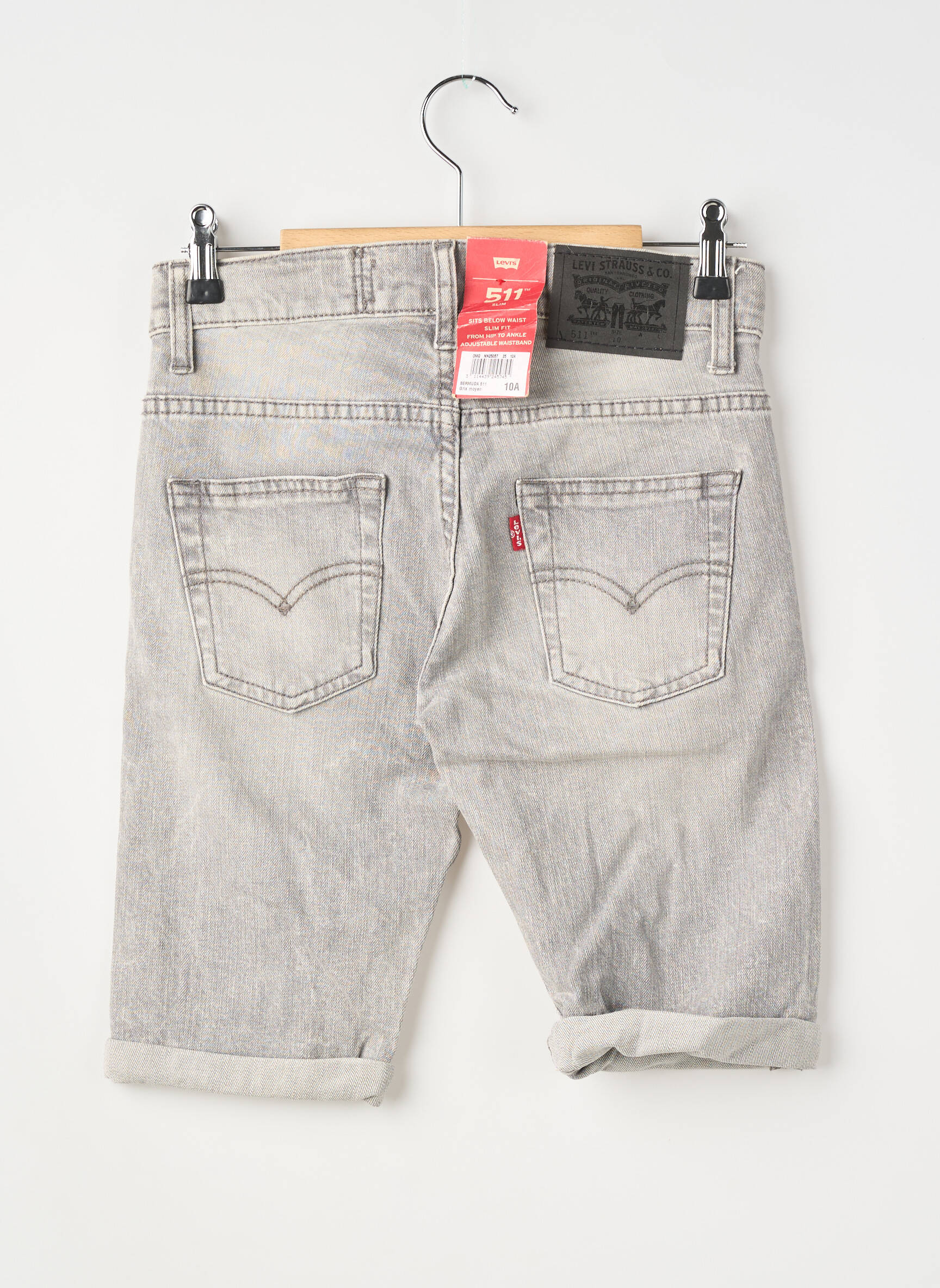 Bermudas denimo audinys reguliuojamo dydžio pilka LEVI'S berniukas