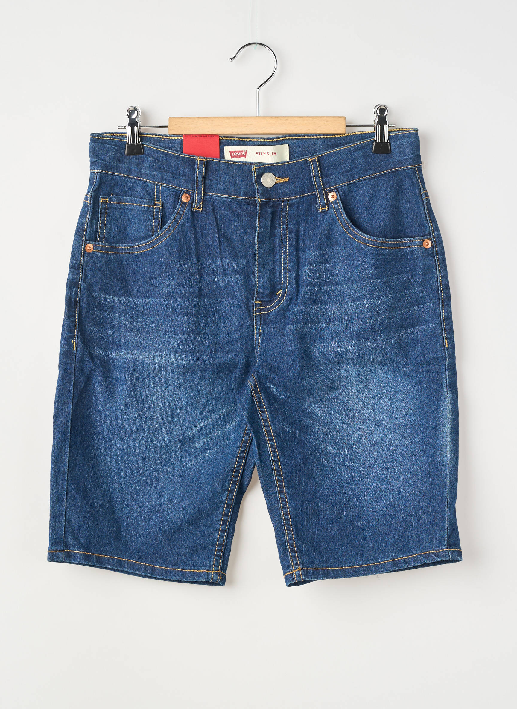 Bermudas denimo audinys reguliuojamo dydžio mėlyna LEVI'S berniukas