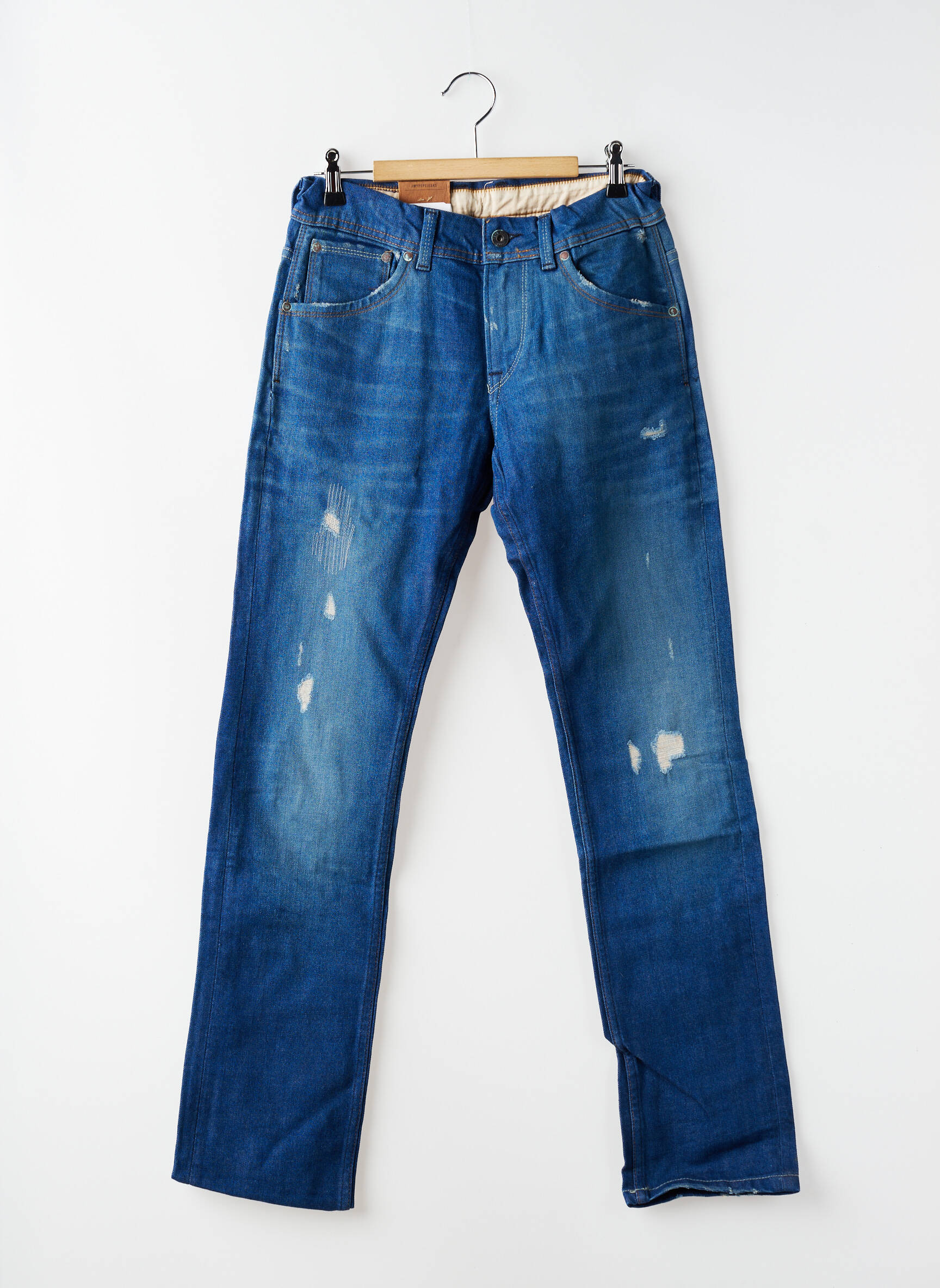 Tiesios kirpimo džinsai tamprumas reguliuojamo dydžio mėlyna PEPE JEANS berniukas