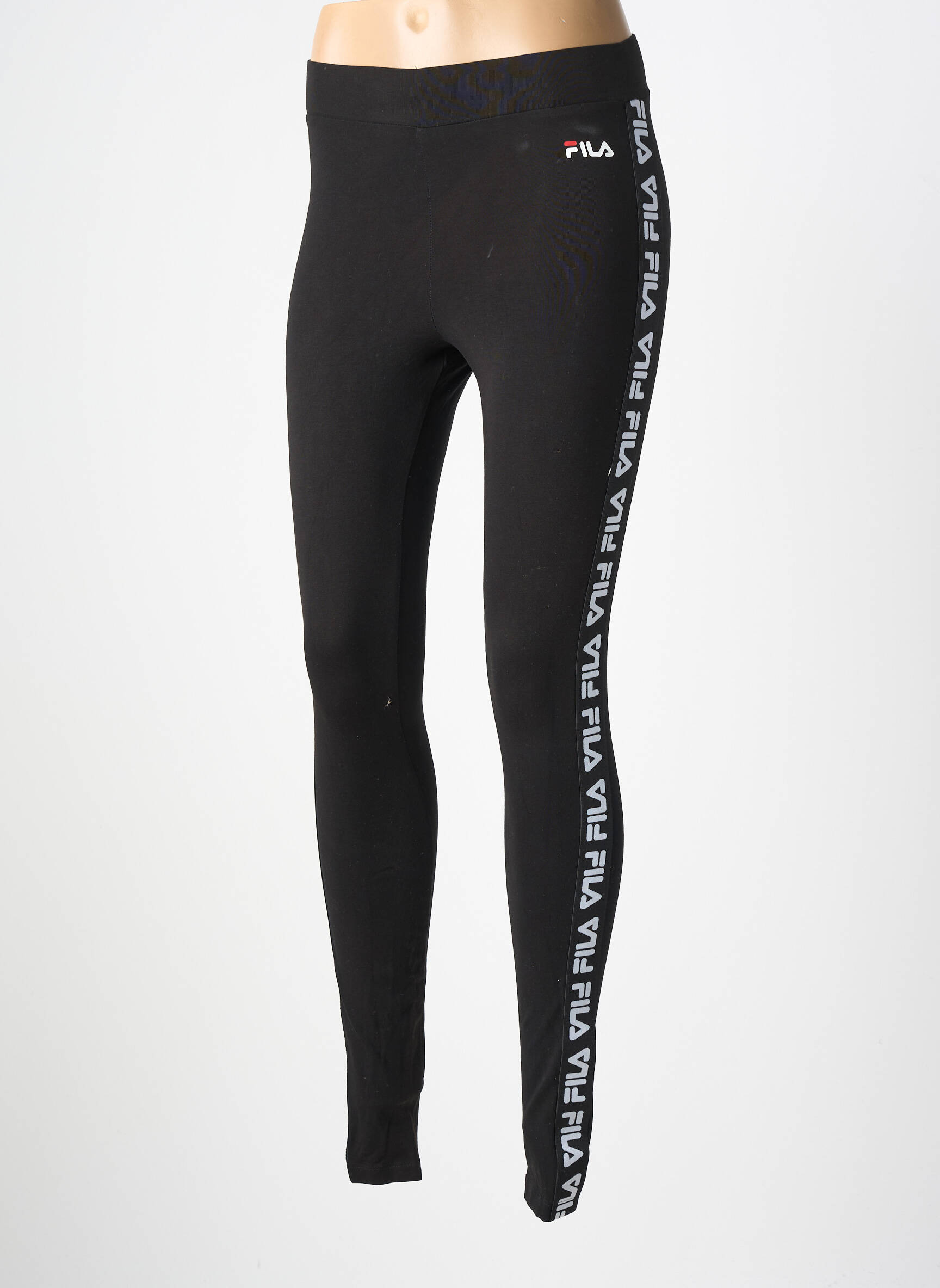 Legingas jersey audinys normala dydis juodas FILA moteris