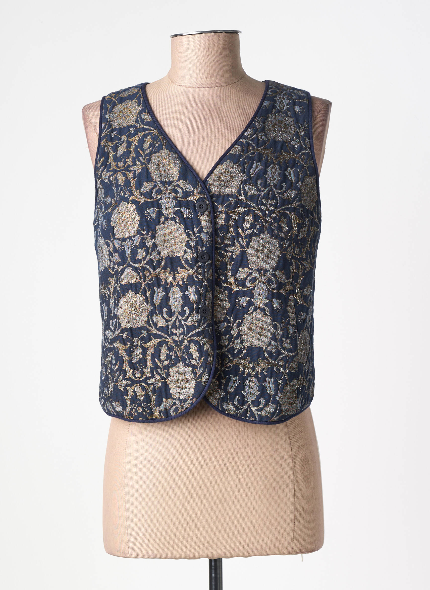 Be rankovių liemenė centrinė iškirptė mėlyna LE PETIT BAIGNEUR moteris