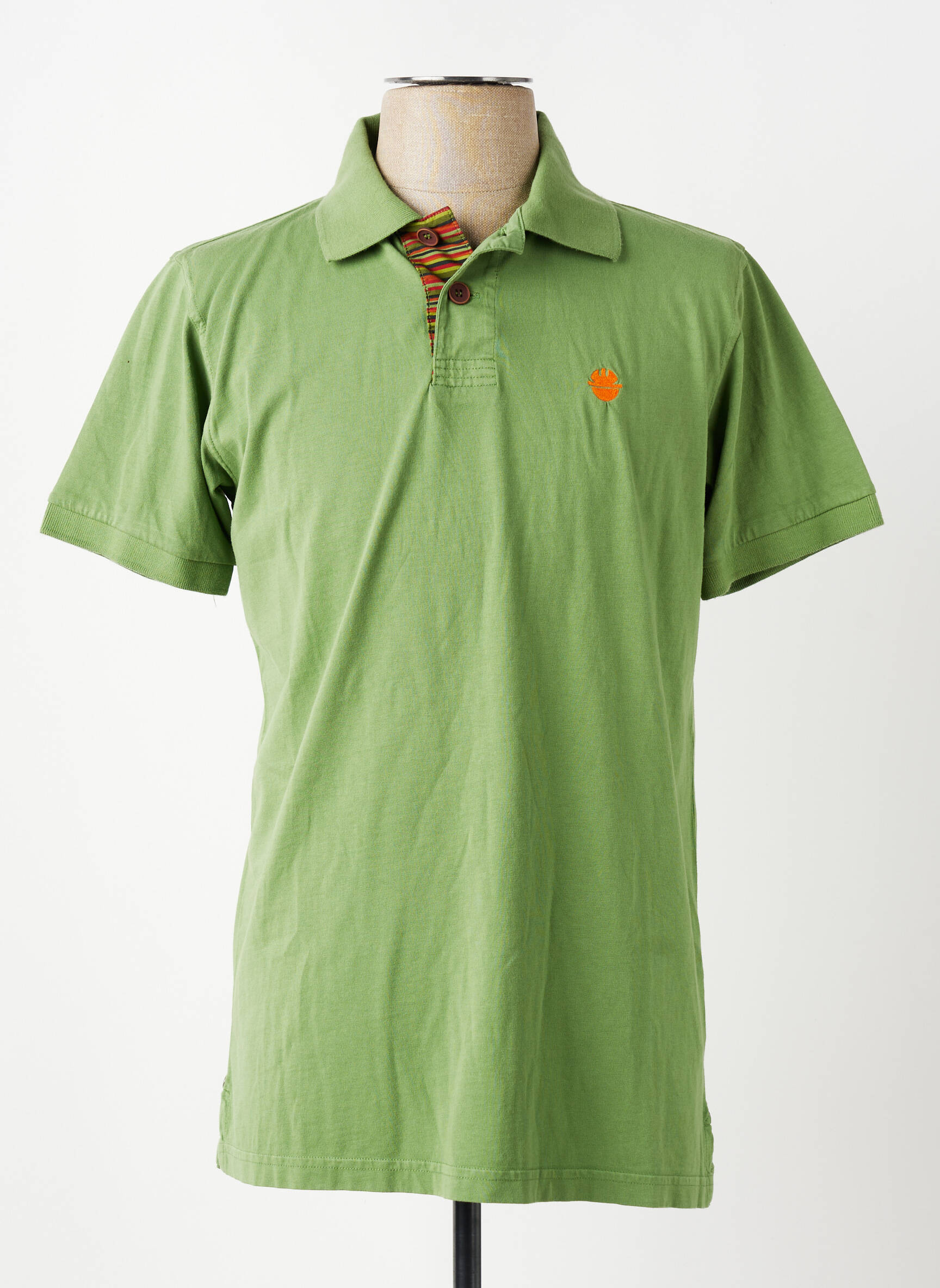 Polo jersey audinys trumpas rankovės žalias DIKE vyras
