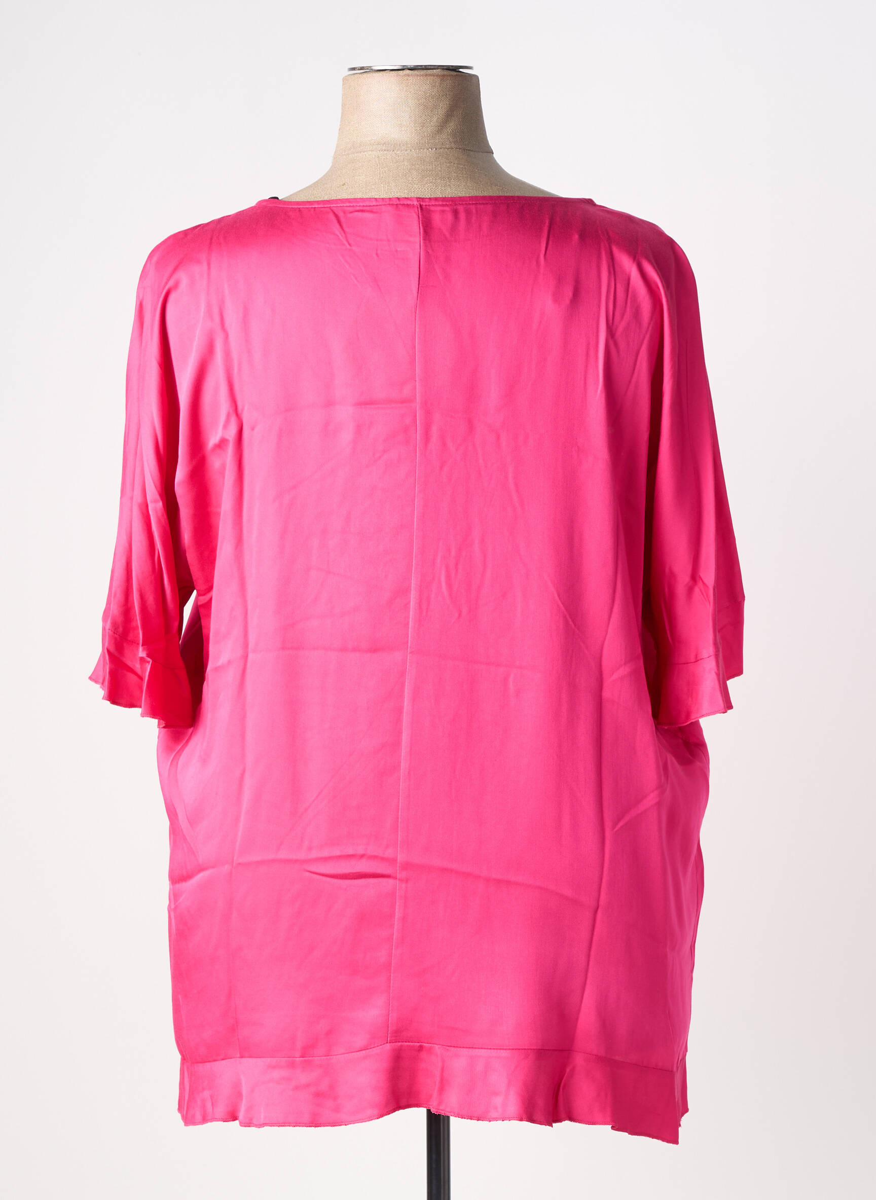 Viršūnė trumpas rankovės trumpas rankovės rožinė AN II VITO moteris