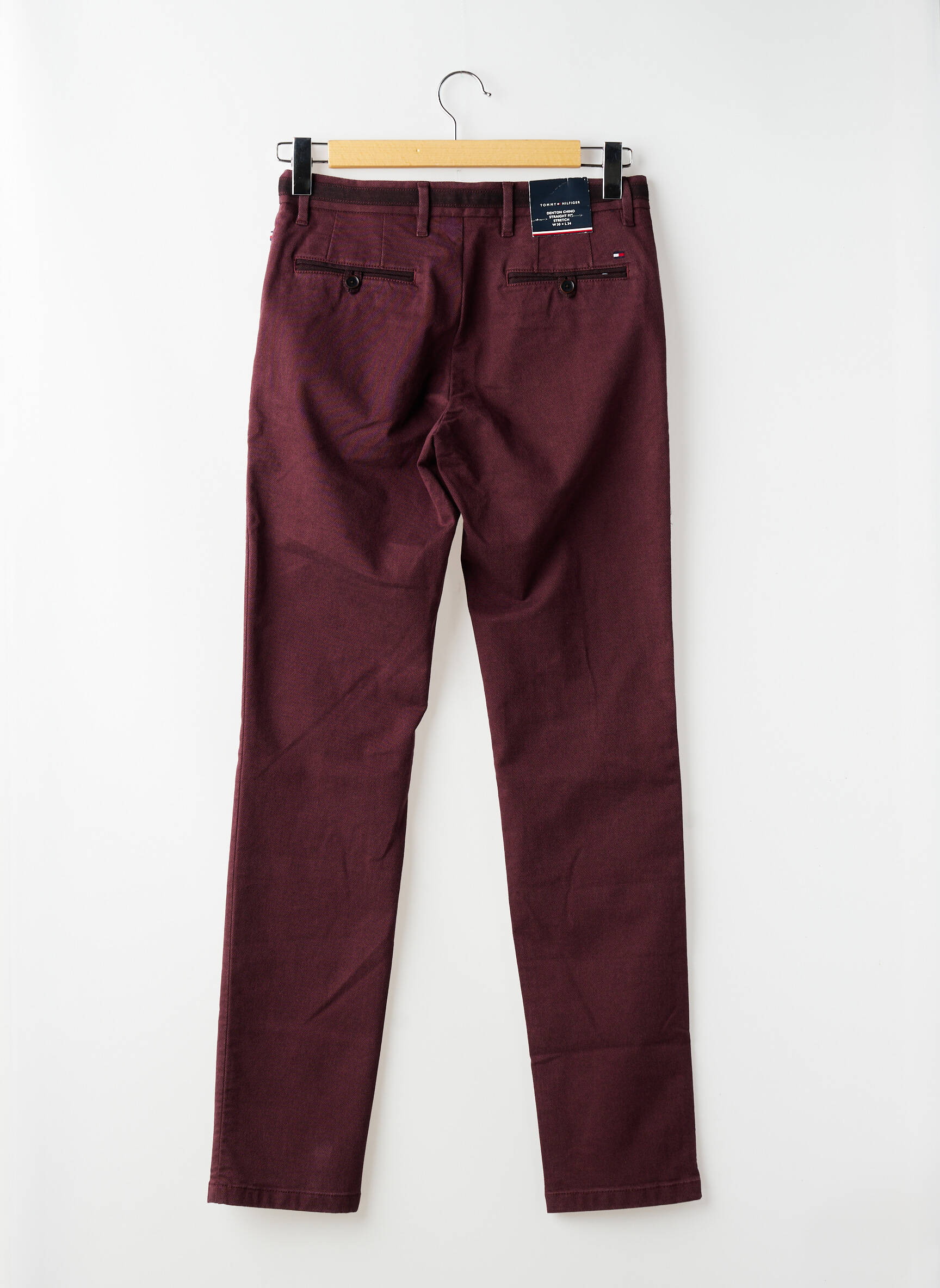 Chino kelnė chinamas audinys maža dydžio raudona TOMMY HILFIGER vyras