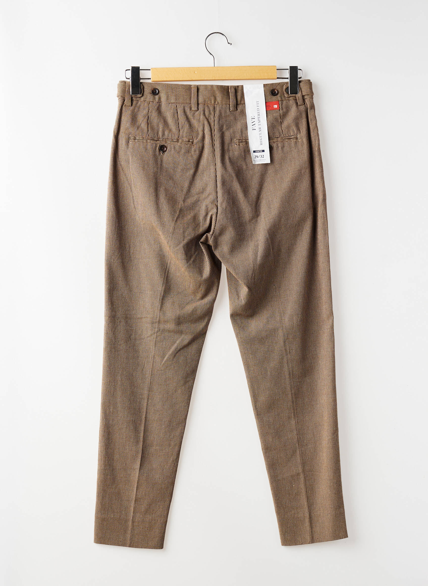 Chino kelnė chinamas audinys normala dydis rudas SCOTCH & SODA vyras