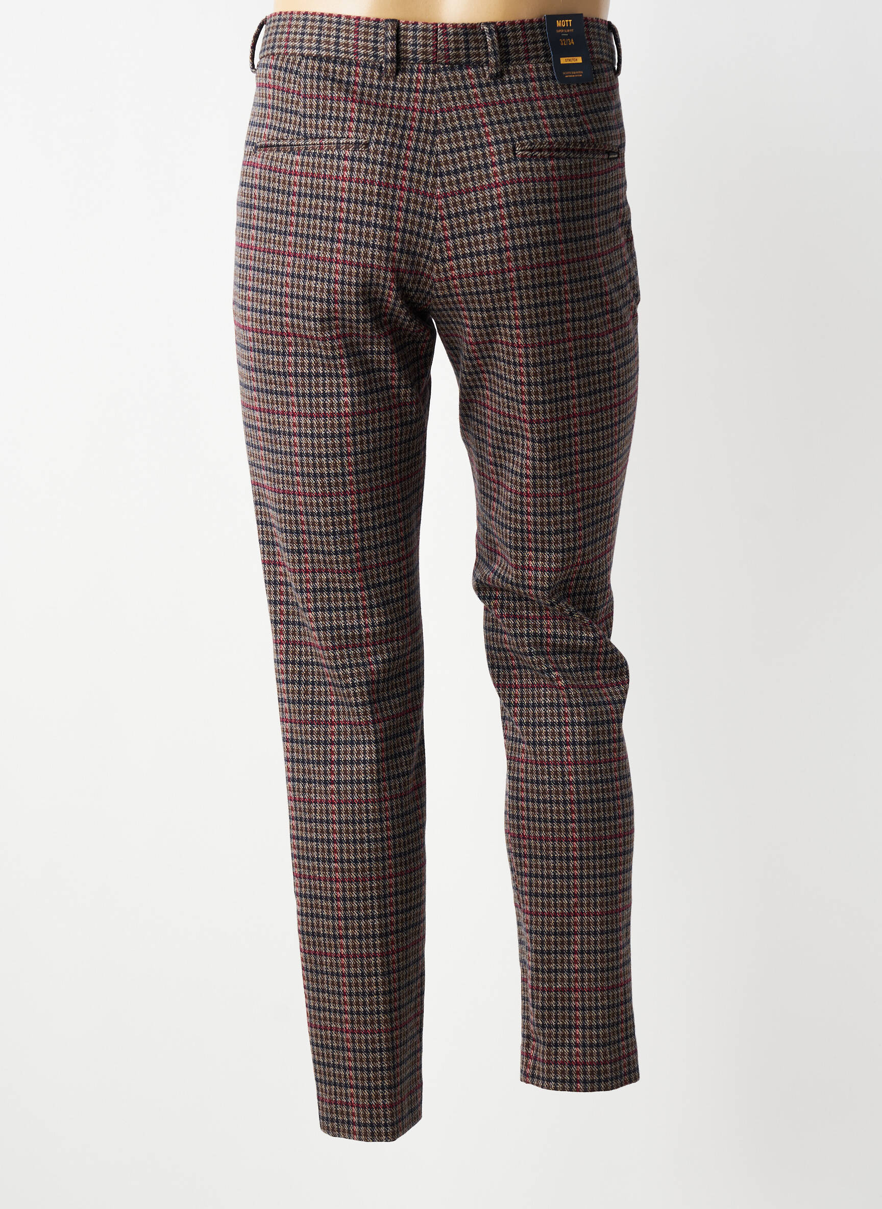 Chino kelnė chinamas audinys normala dydis rudas SCOTCH & SODA vyras