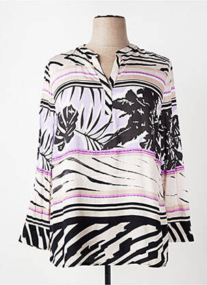 Ilgų rankovių tunika col v bežinis TUZZI moteris