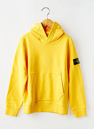 Kapišonas jersey audinys ilgos rankovės geltona STONE ISLAND berniukas