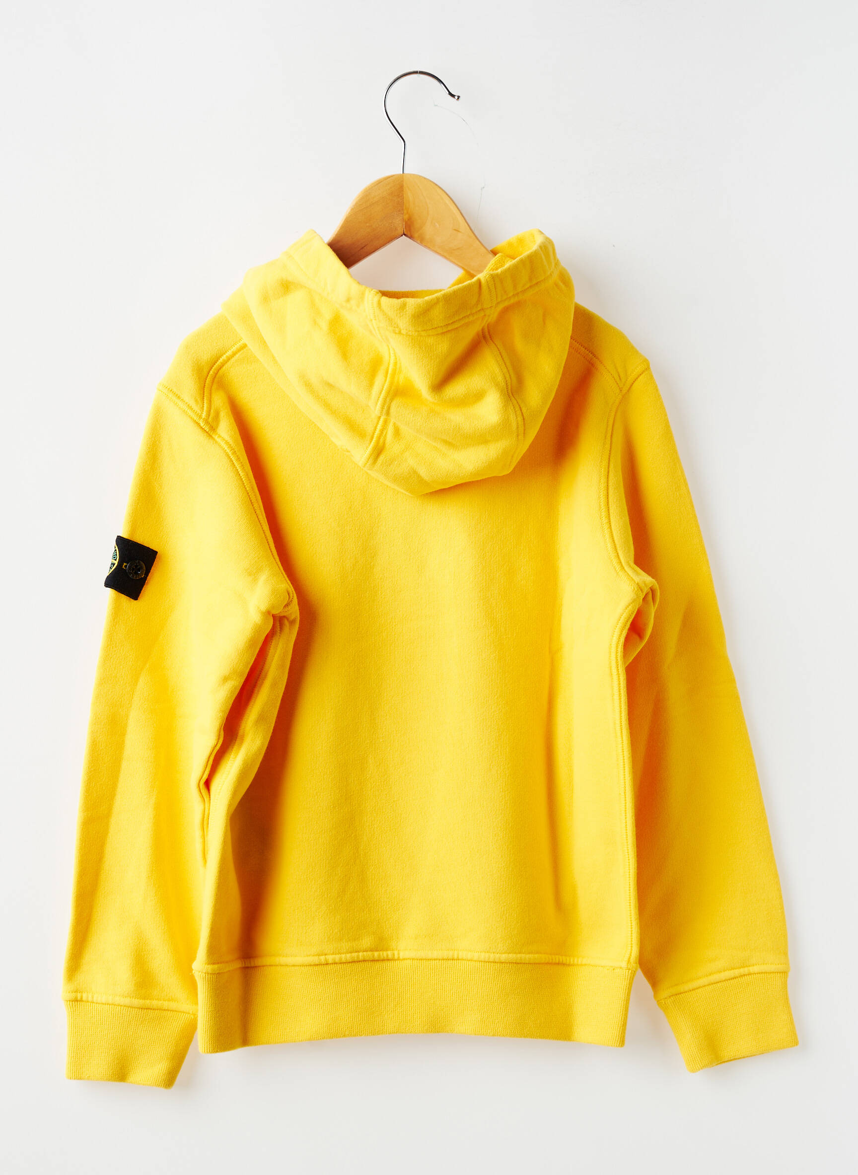 Kapišonas jersey audinys ilgos rankovės geltona STONE ISLAND berniukas