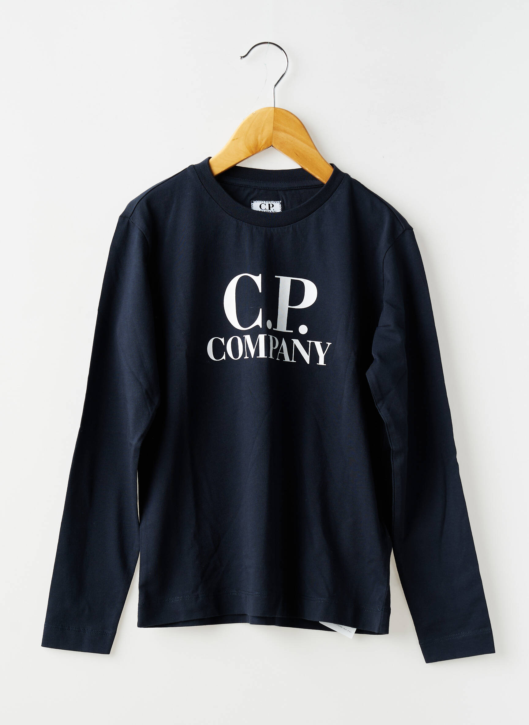 T-marškinys ilgos rankovės ilgos rankovės mėlyna CP COMPANY berniukas