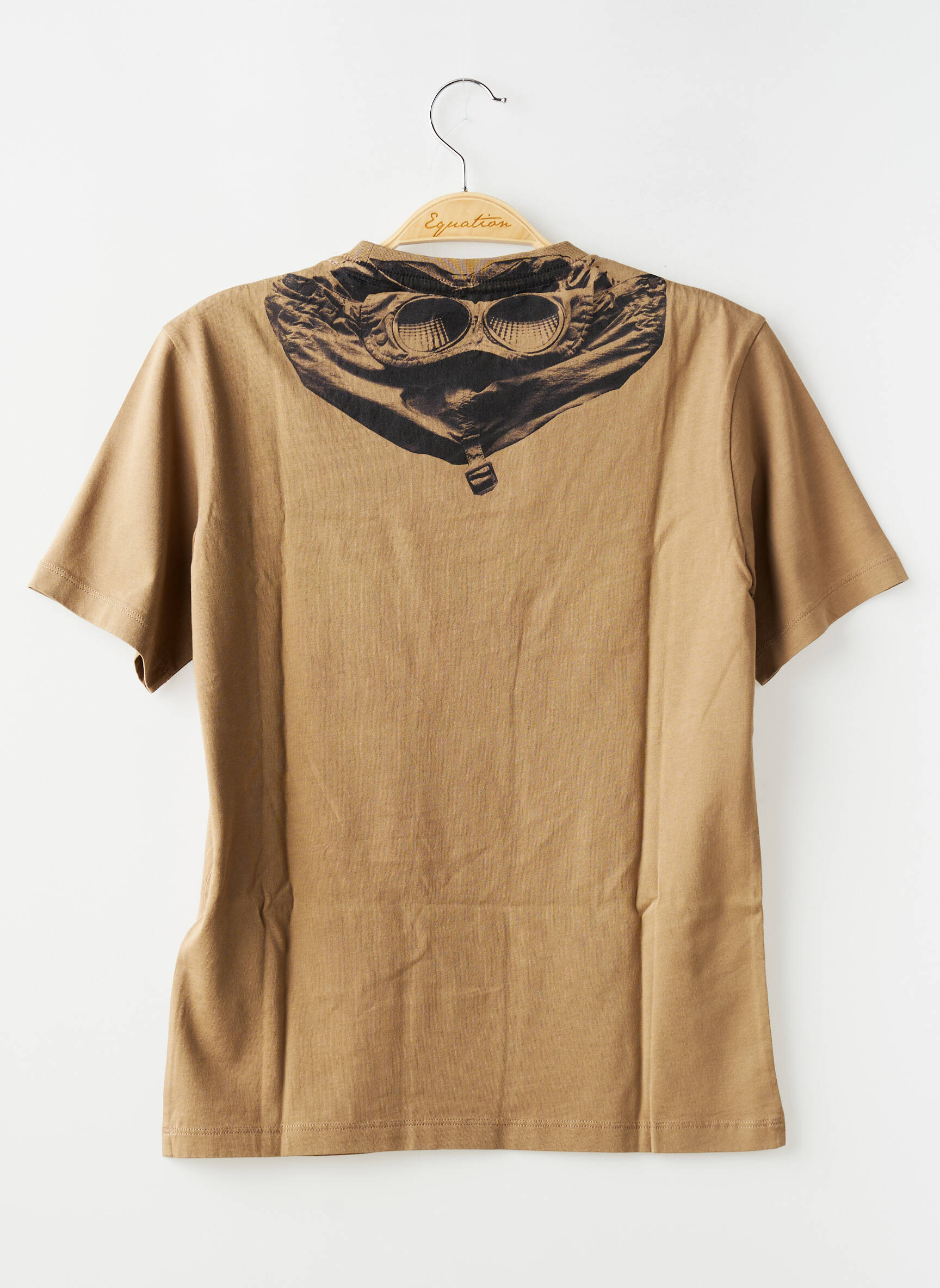 T-marškinys jersey audinys trumpas rankovės rudas CP COMPANY berniukas