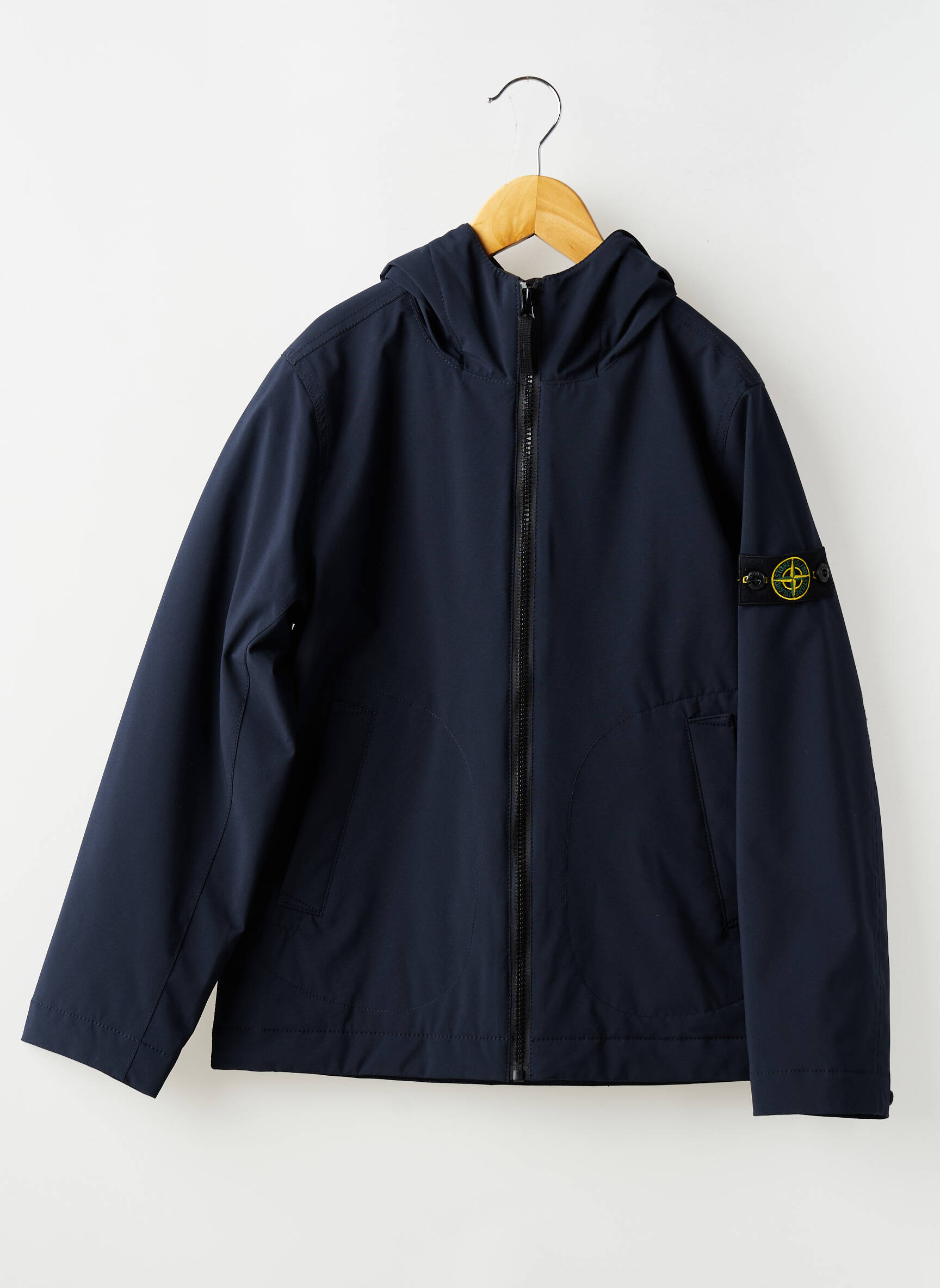 Parka kišenės su gobtuvu mėlyna STONE ISLAND berniukas