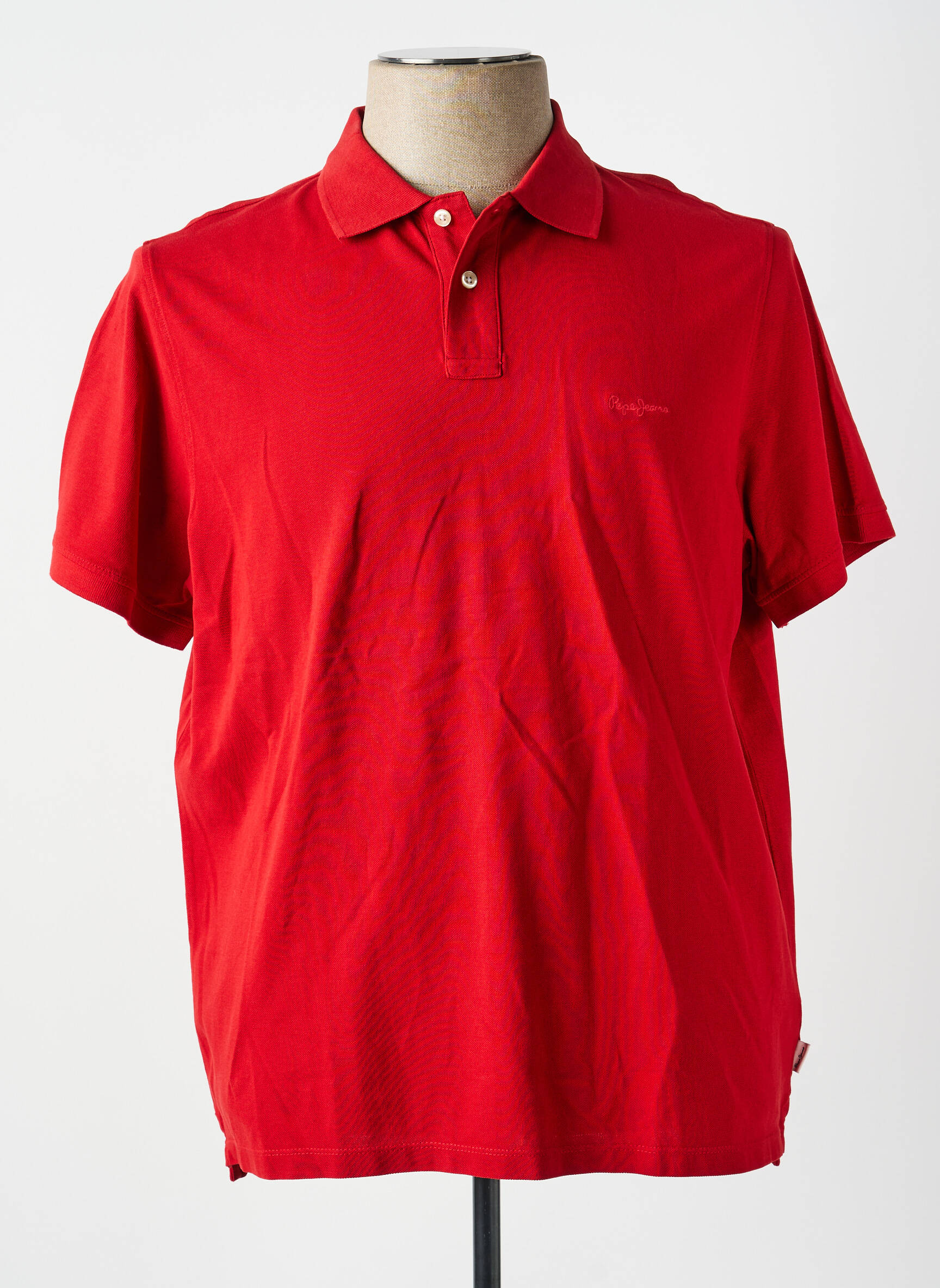 Polo tamprumas trumpas rankovės raudona PEPE JEANS vyras