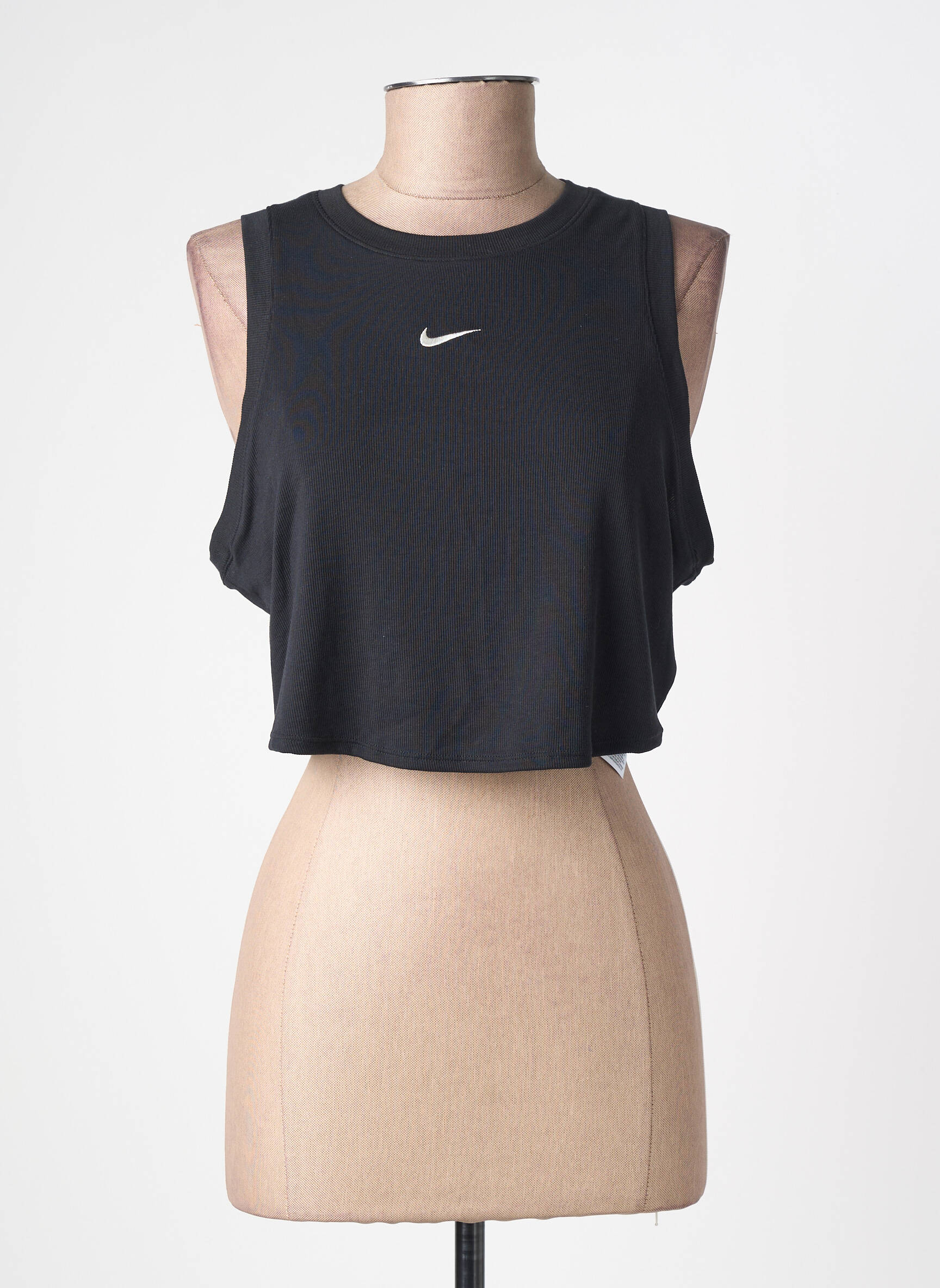 Viršūnė tamprumas be rankų juodas NIKE moteris