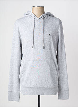 Kapišonas jersey audinys ilgos rankovės pilka JACK & JONES vyras