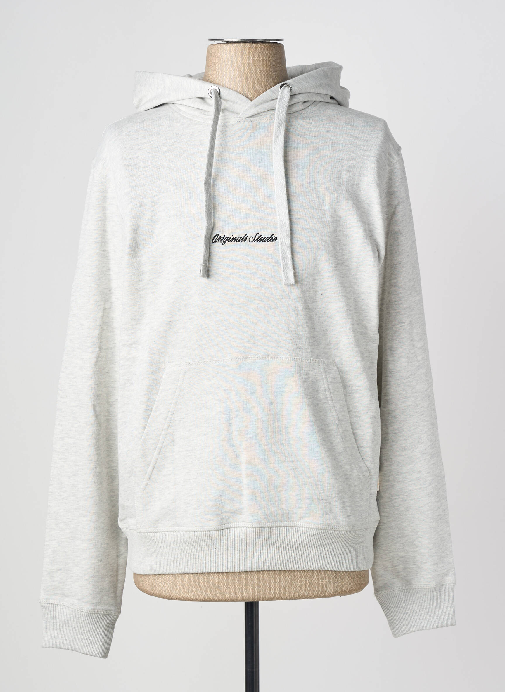 Kapišonas jersey audinys ilgos rankovės pilka JACK & JONES vyras