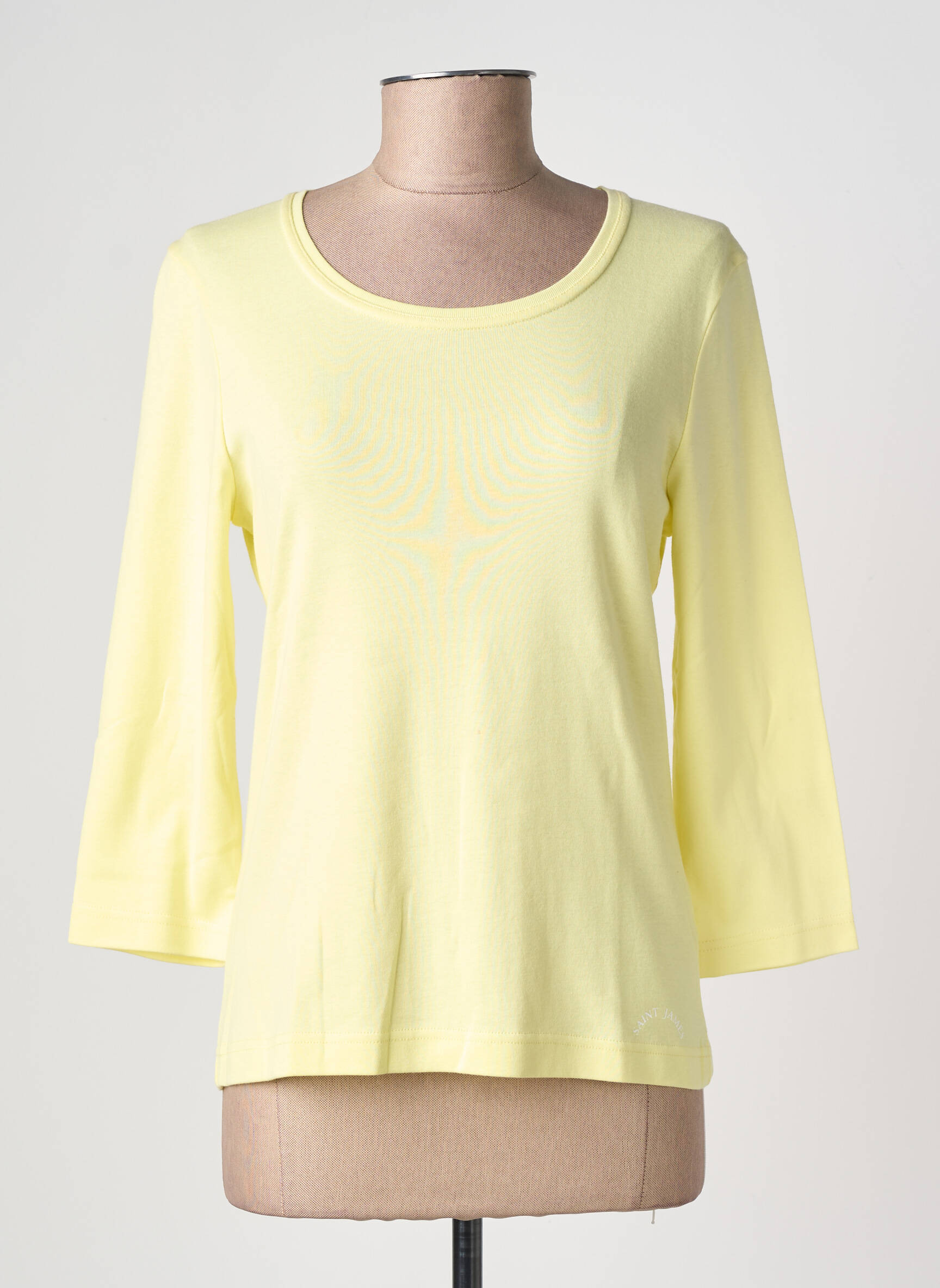 T-marškinys 3/4 rankovės 3/4 rankovės geltona SAINT JAMES moteris