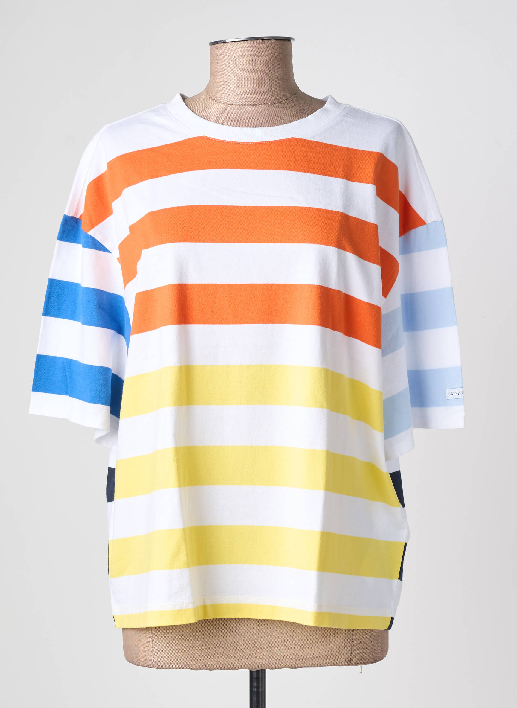 T-marškinys tiesi kirpimas trumpas rankovės oranžinė SAINT JAMES moteris