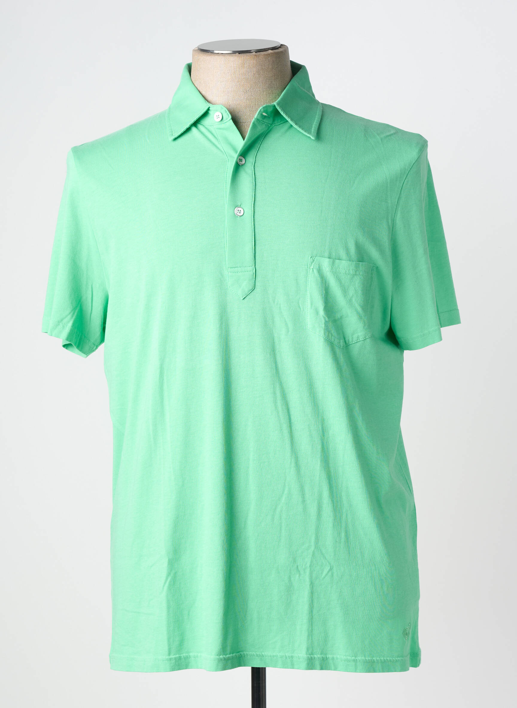 Polo jersey audinys trumpas rankovės žalias LES GARCONS FACILES vyras