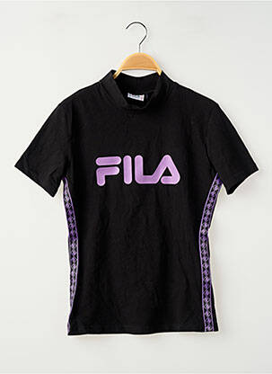 T-marškinys juodas FILA mergina
