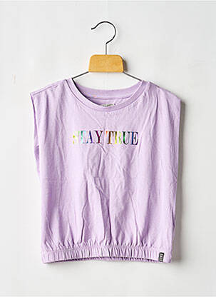 T-marškinys violetinis CARS JEANS mergina