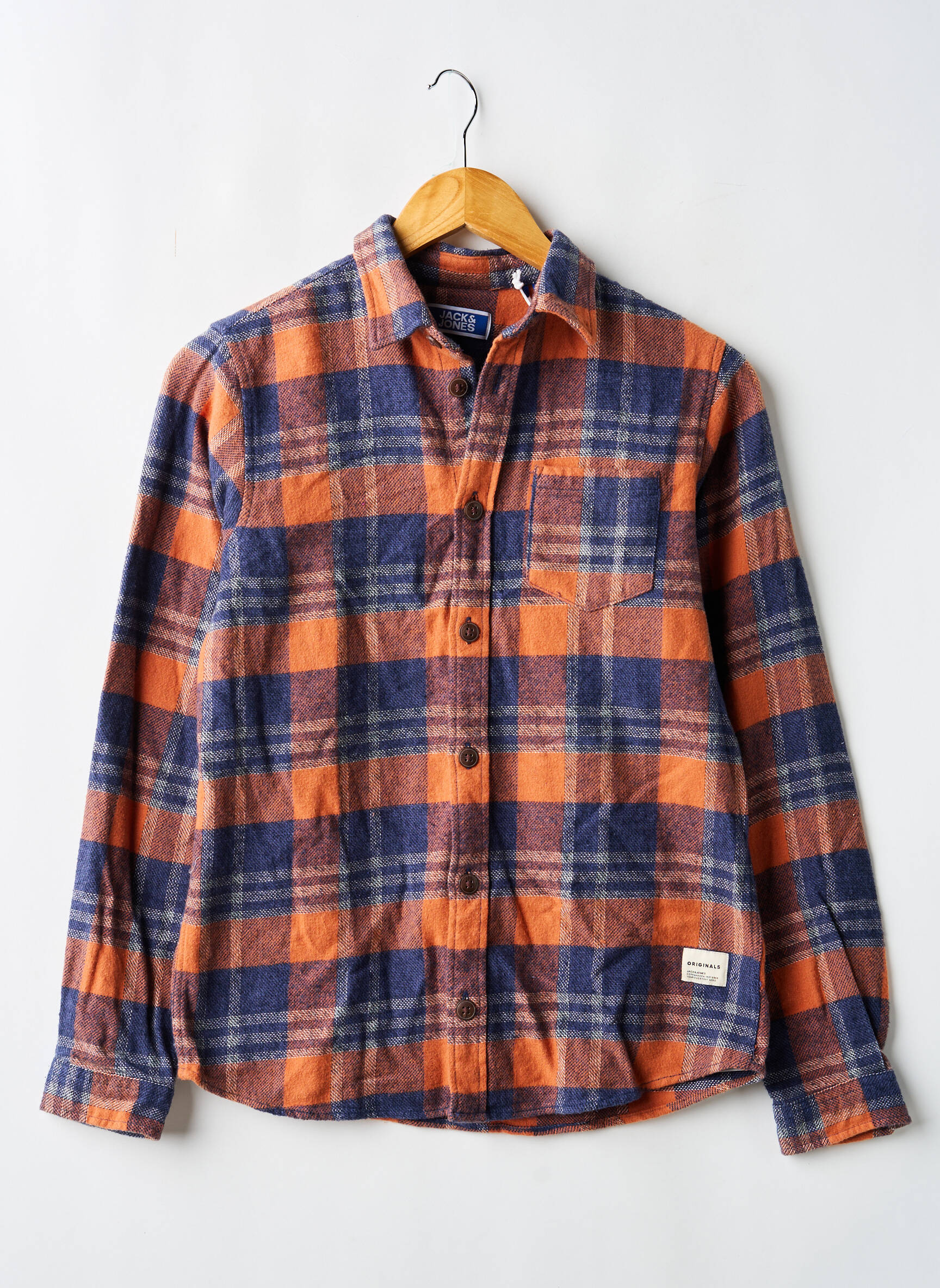 Ilgomis rankovėmis marškinys mėlyna JACK & JONES berniukas
