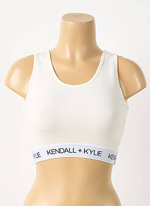 Marškiniai be rankovių baltas KENDALL + KYLIE moteris